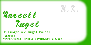 marcell kugel business card